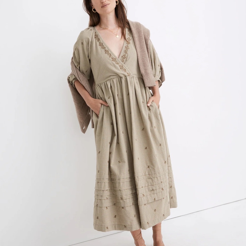 Madewell Marianna Puff Sleeve Dress in Welsh Blossoms